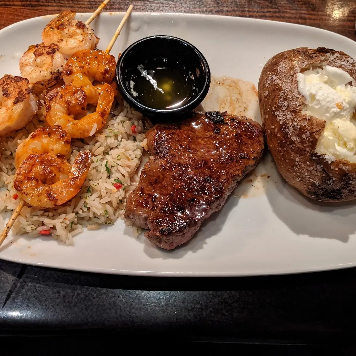 Sirloin Steak and Shrimp