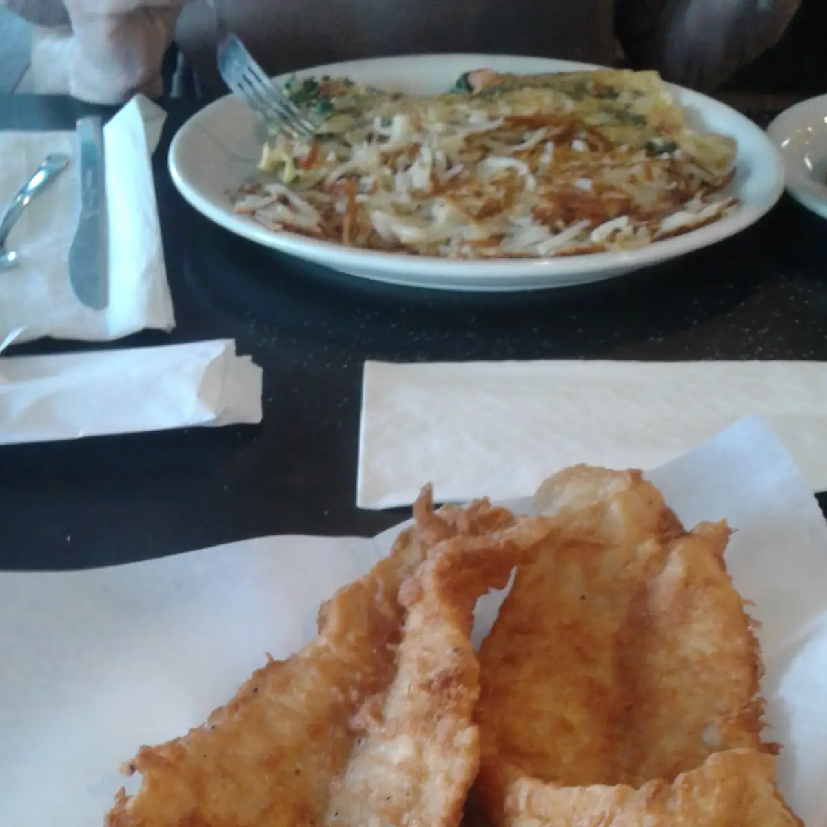 All You Can Eat Walleye and Vegetable Omelette