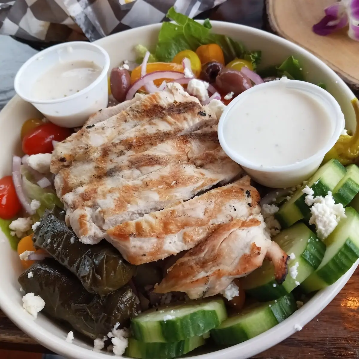 Greek Salad with Chicken