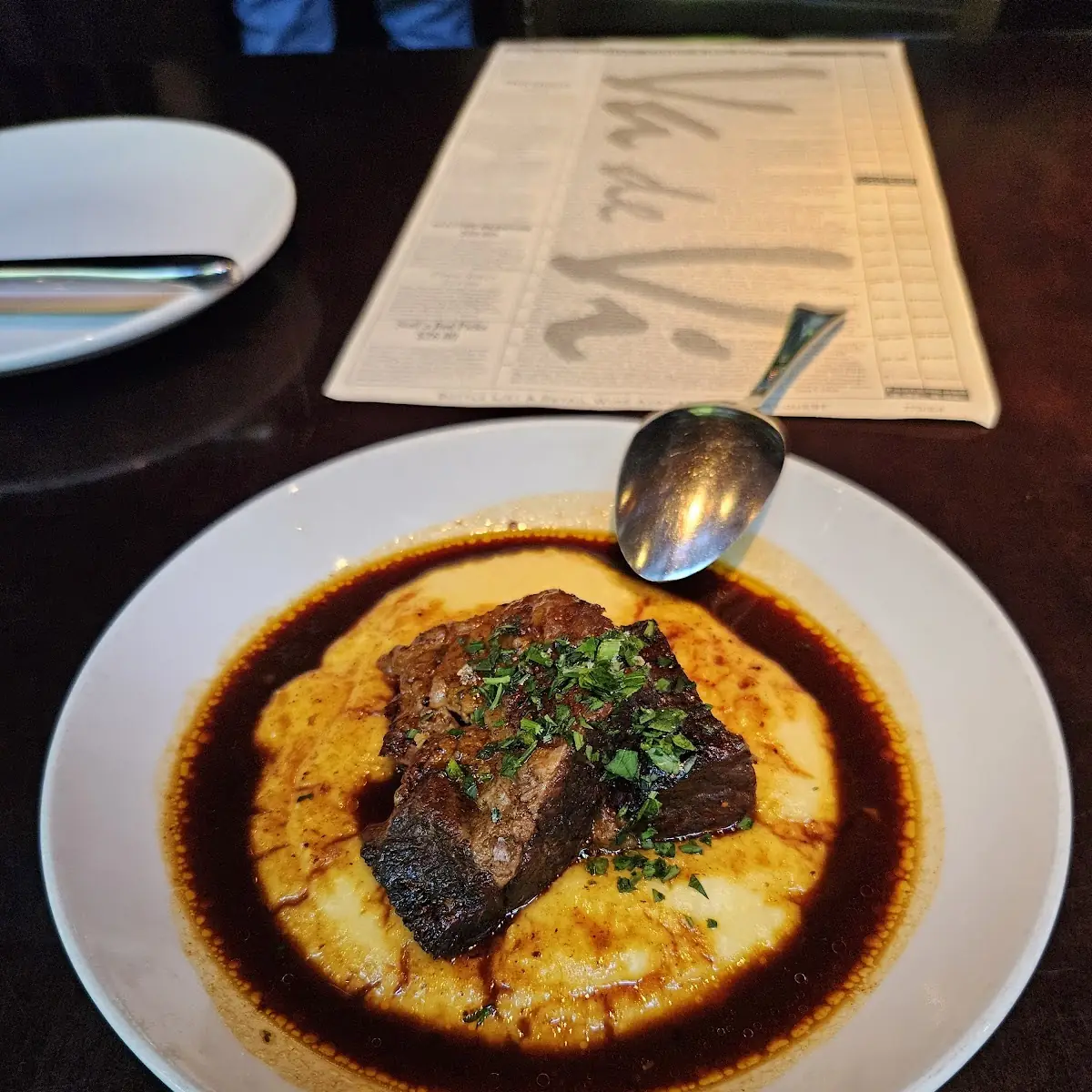 Braised Beef Short Rib with Polenta