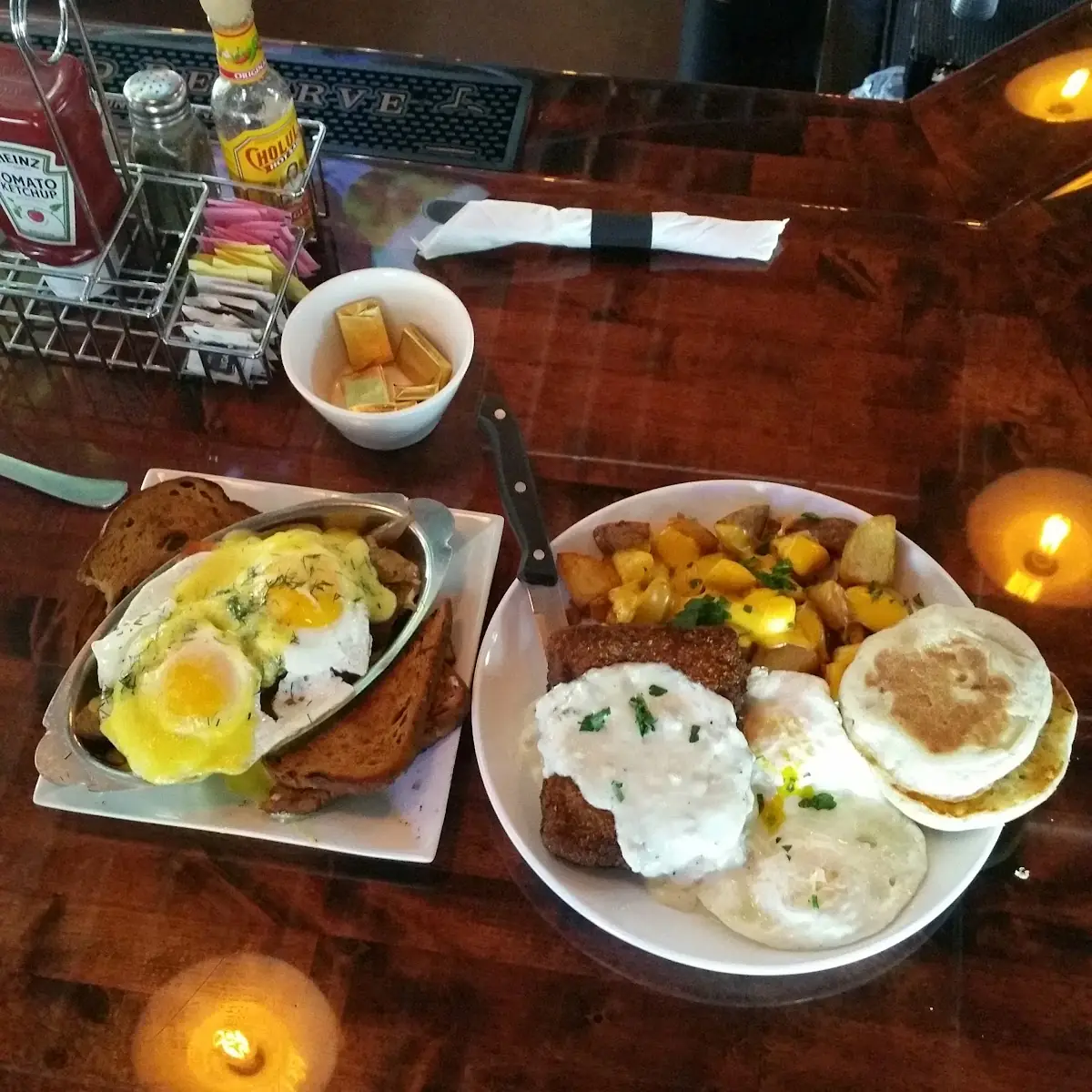 Country Fried Steak and Eggs