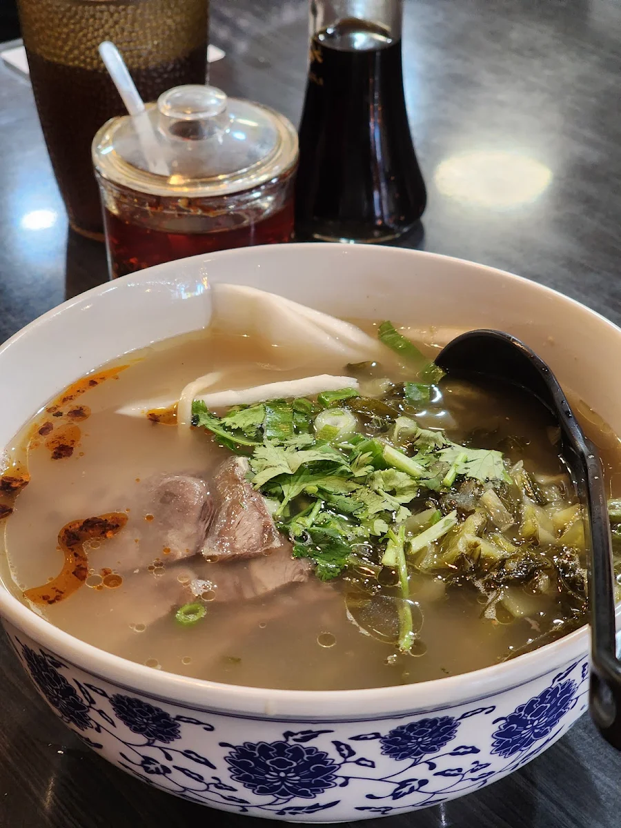 Hand Pulled Noodles with Braised Beef Noodle Soup, Homemade Ramen