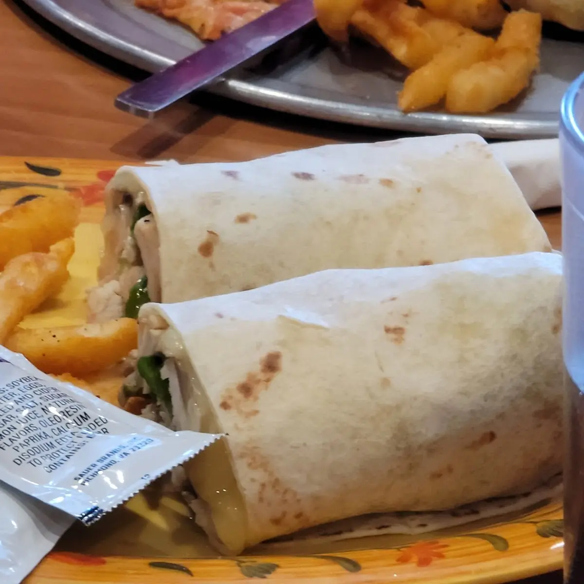 Chicken Cheese Steak Wrap