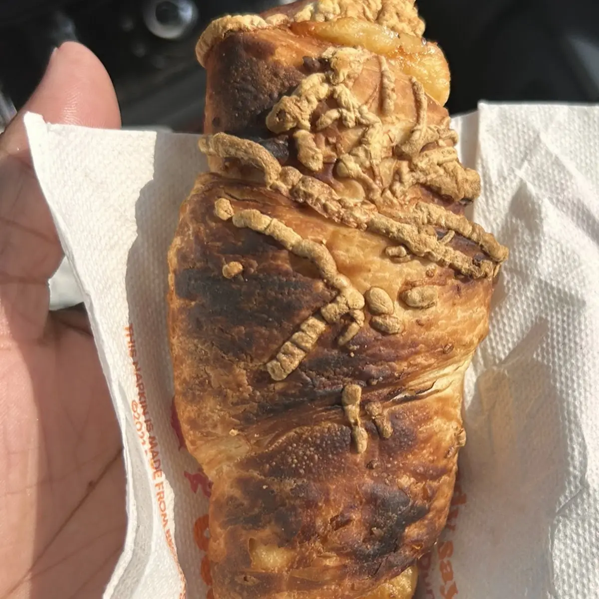 Bacon and Cheese Croissant Sandwich