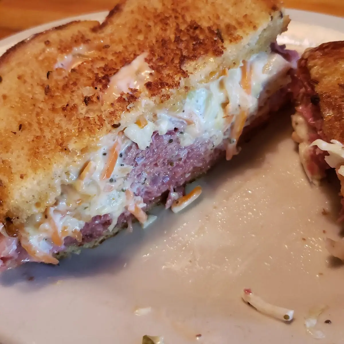 Roast Beef Sandwich with Coleslaw
