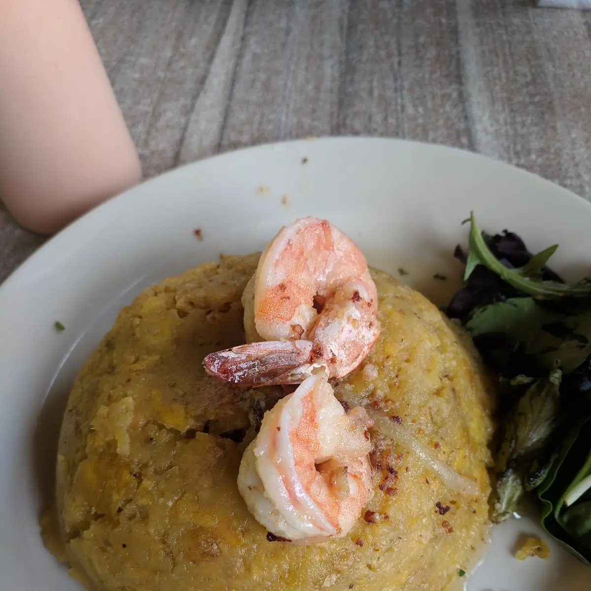 Mofongo Relleno de Camarones A la Mantequilla