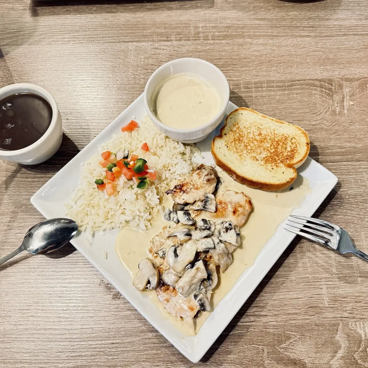 Mushroom Chicken Dinner