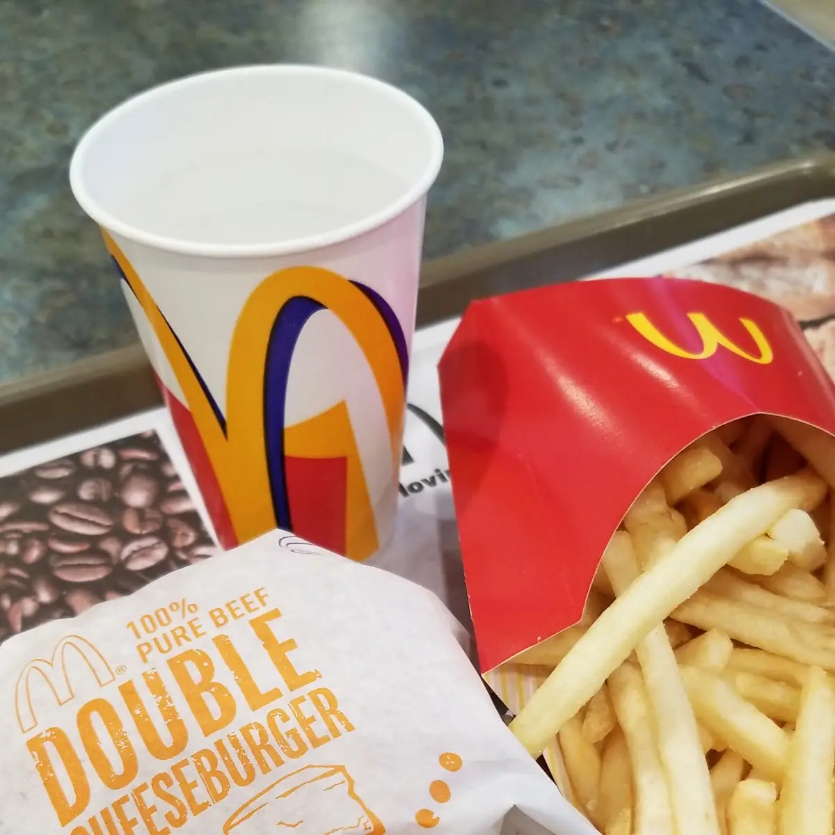 Double Cheeseburger and Fries