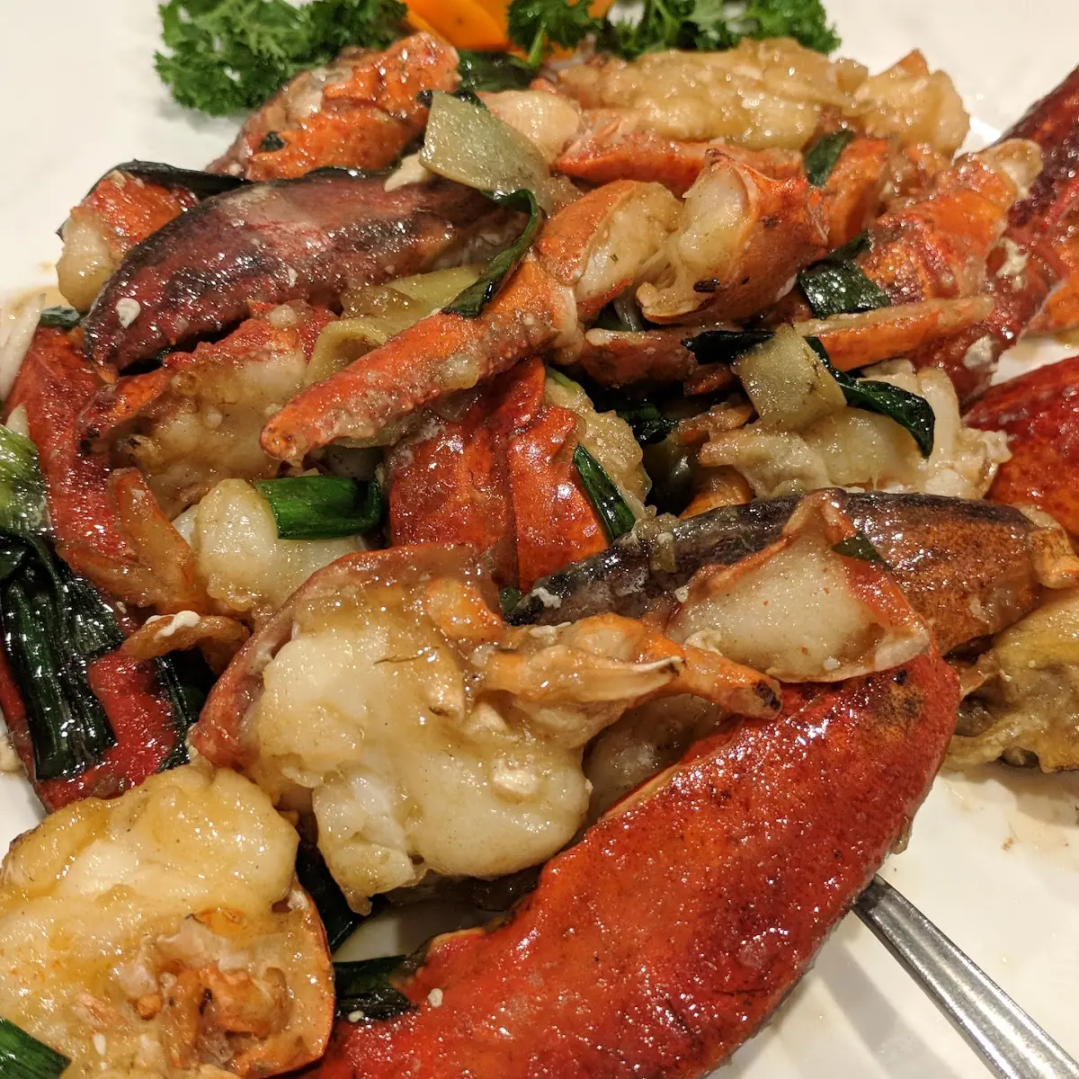 Live Lobster w Ginger & Scallion