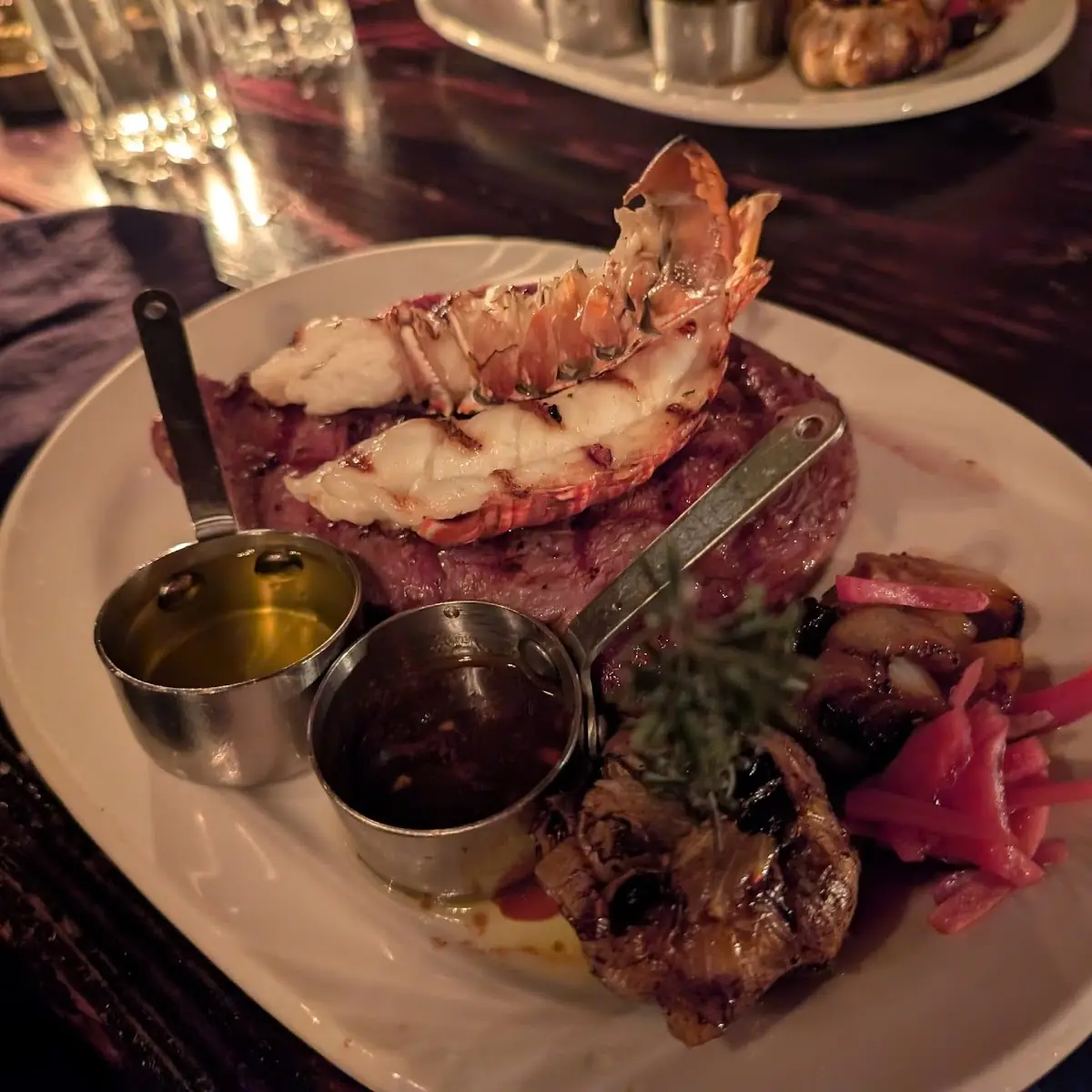 Rib Eye Steak and Lobster Tail