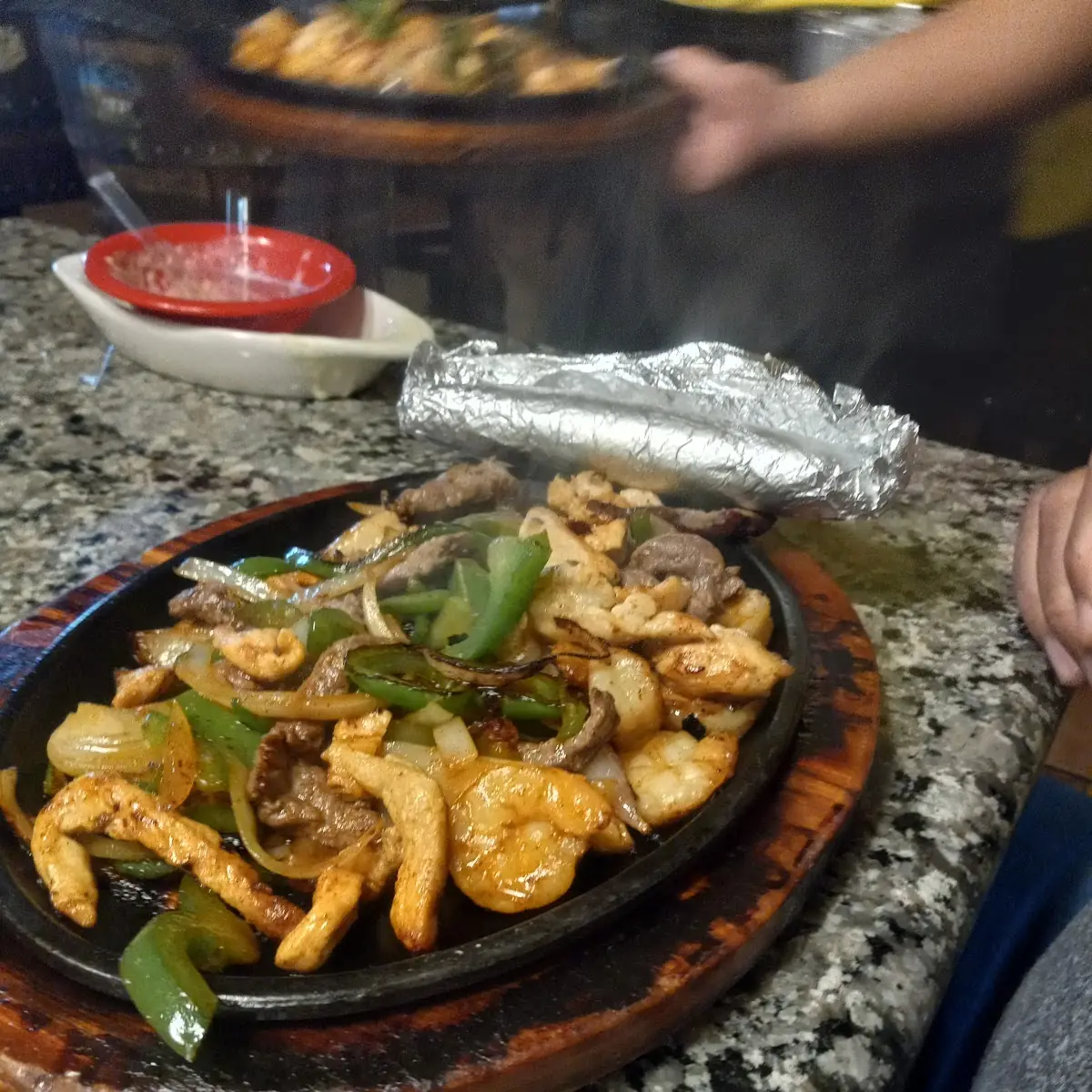 Shrimp and Chicken Fajitas