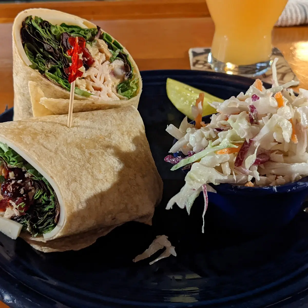Cranberry Walnut Chicken Wrap