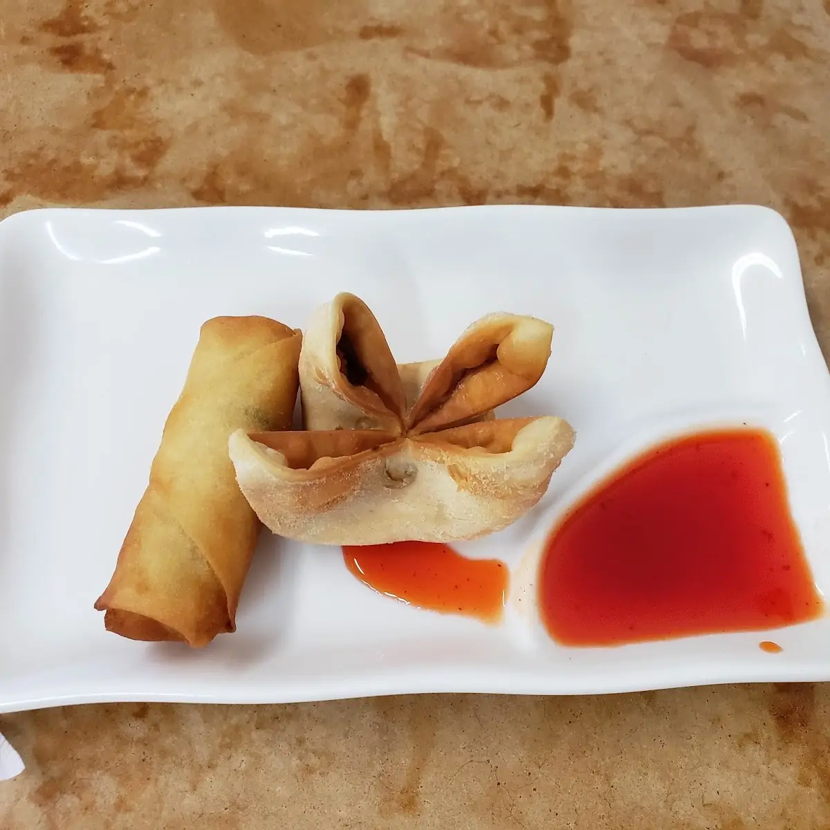 Won Ton and Egg Roll