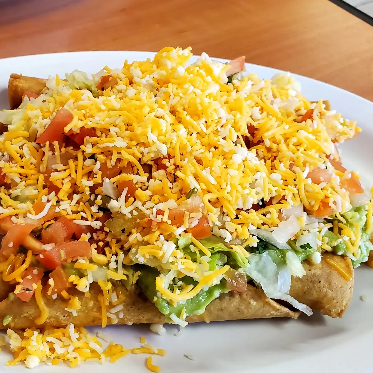 Five Rolled Beef Tacos