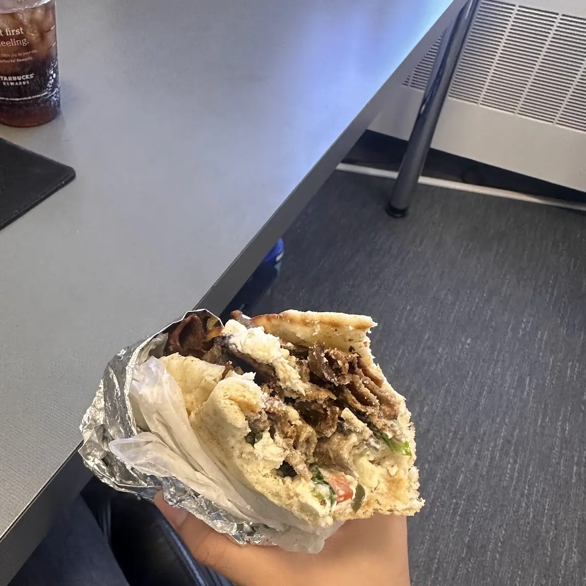 Spicy chicken wrap