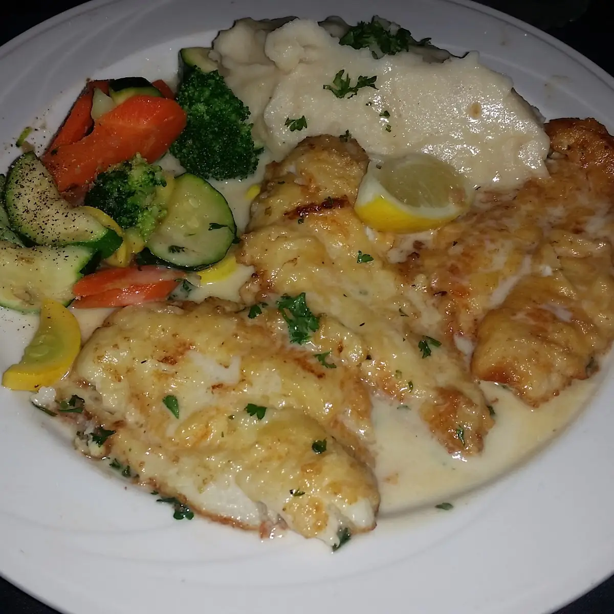 Mashed Potatoes and Vegetables