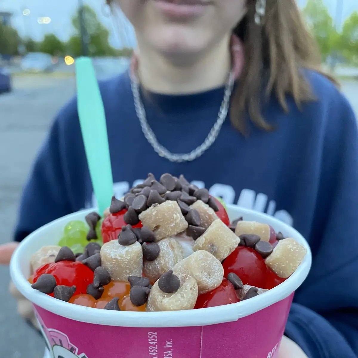 Frozen Yogurt with Toppings