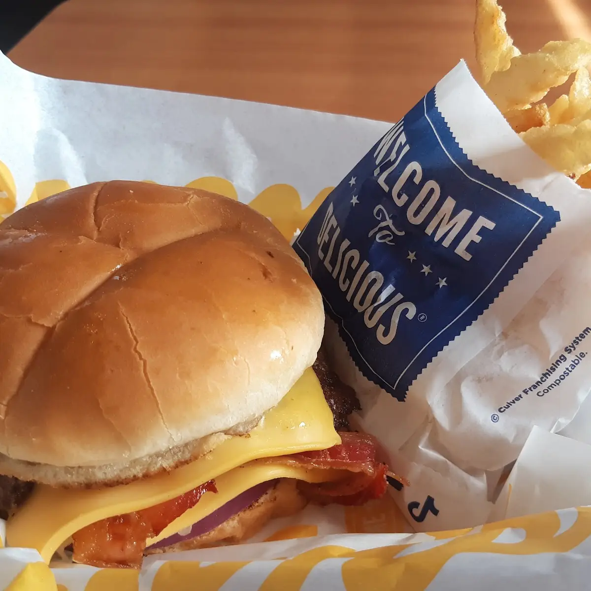 Bacon Cheeseburger Deluxe and Fries
