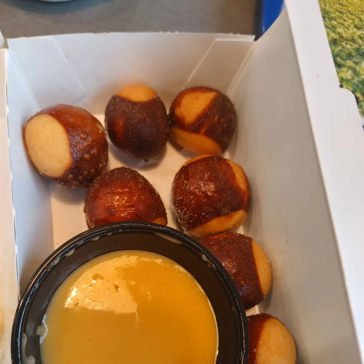 Pretzel Bites with Cheese Dip