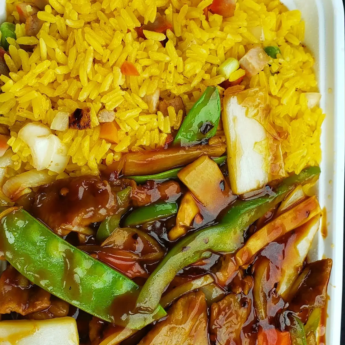 Mongolian Beef Combination Plate