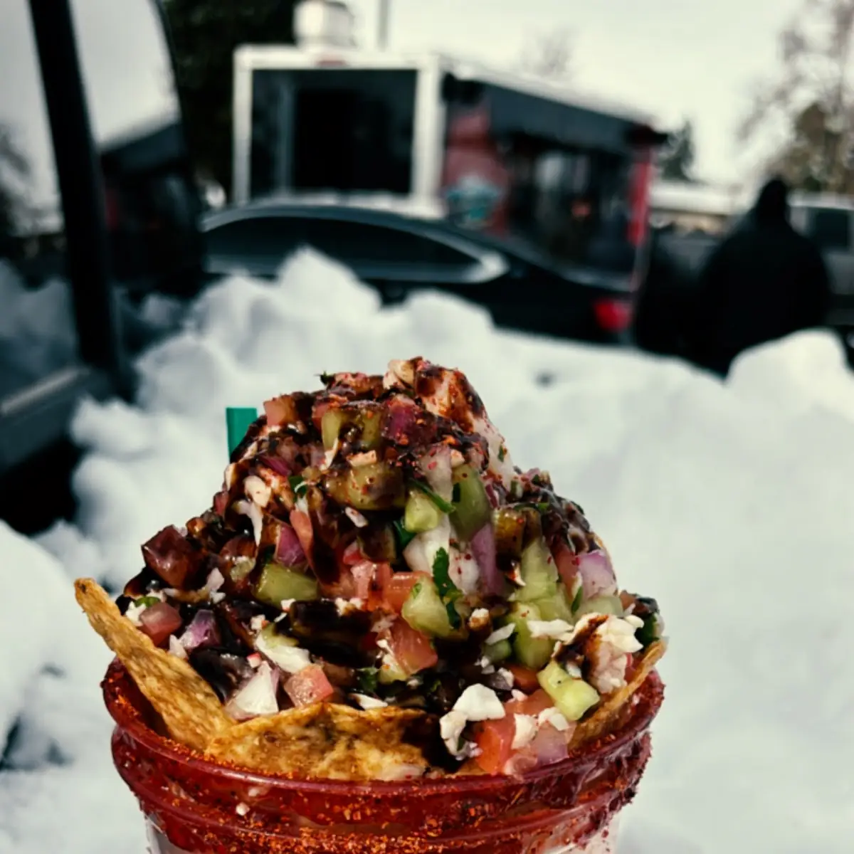 Michelada & Ceviche De Camaron