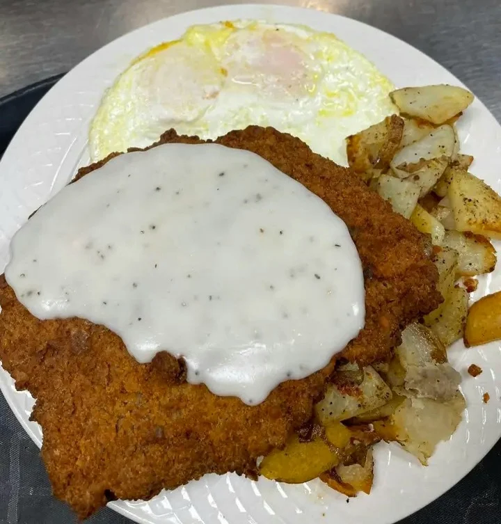 Country Fried Steak with Eggs