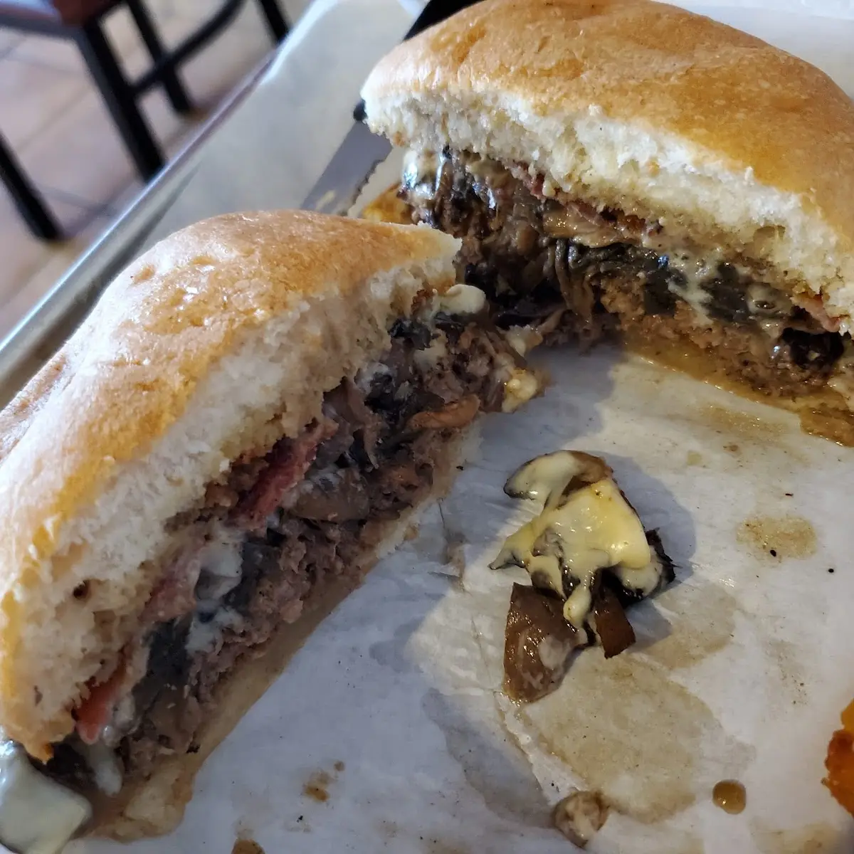 Bacon Mushroom Swiss Burger