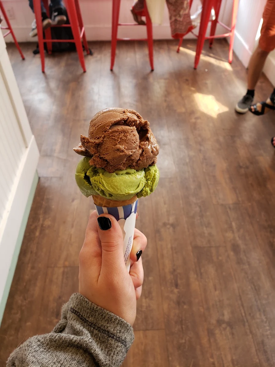 Chocolate & Green Tea Ice Cream