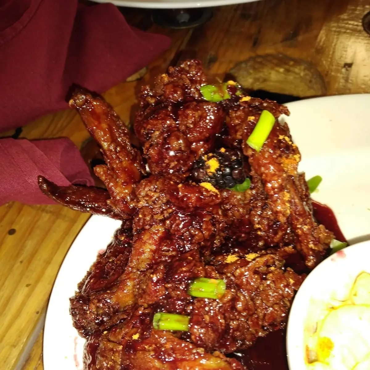 Blackberry Chicken Wings