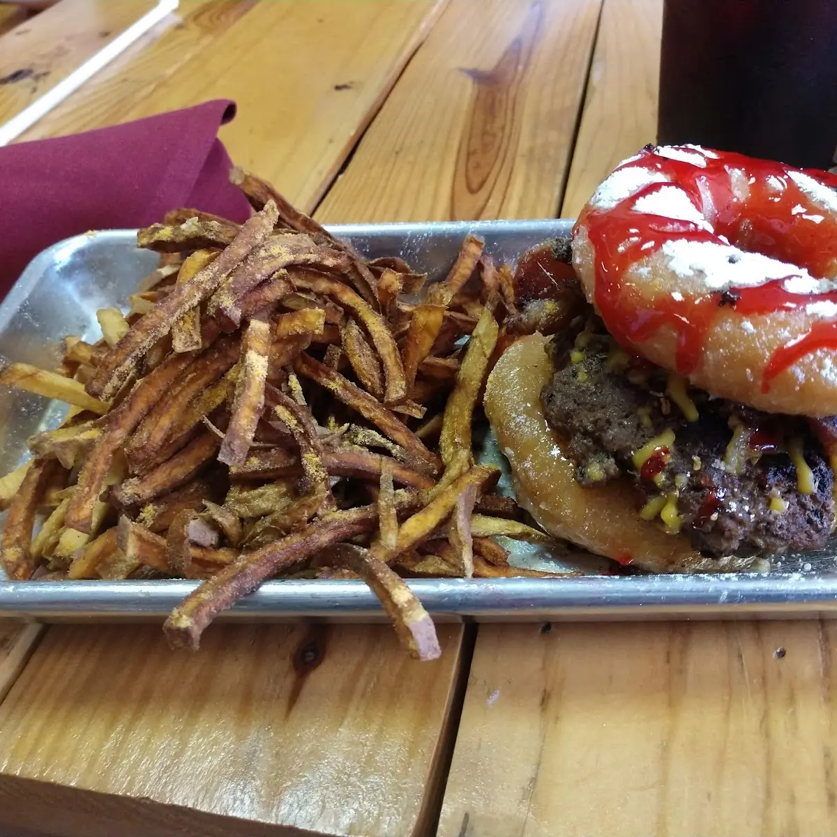 Doughnut Cheeseburger
