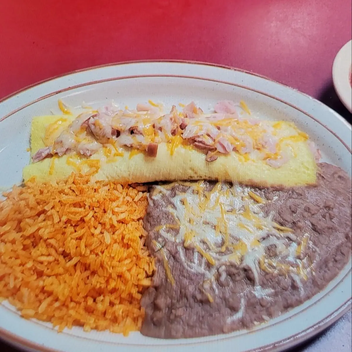 Enchiladas with Rice & Beans