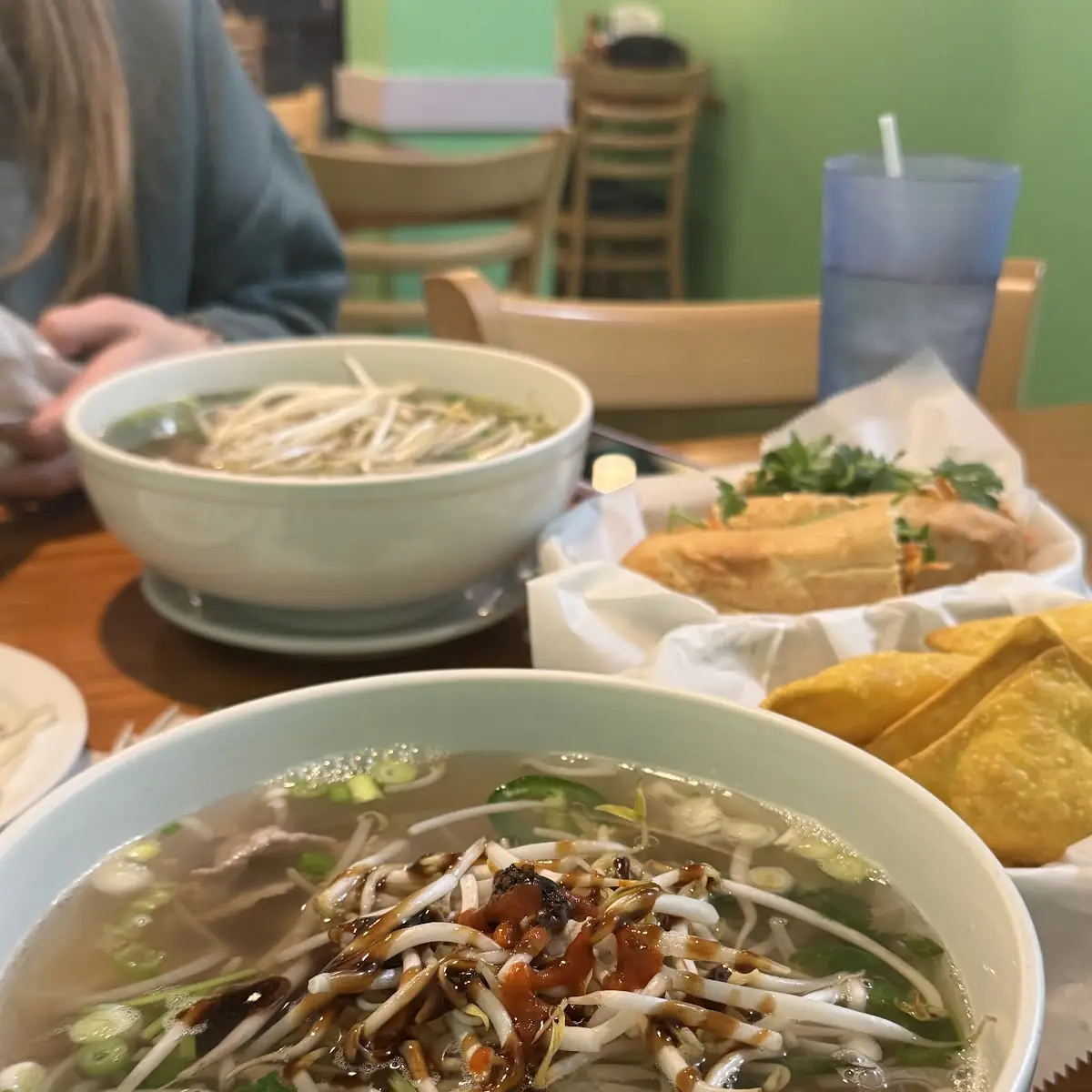 Beef Pho with Fresh Garnishes