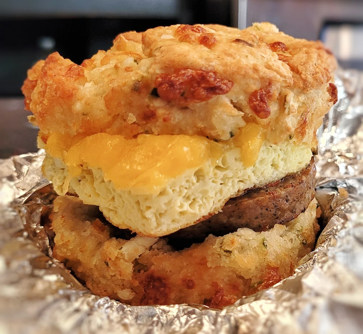 Sausage Egg and Cheese Biscuit