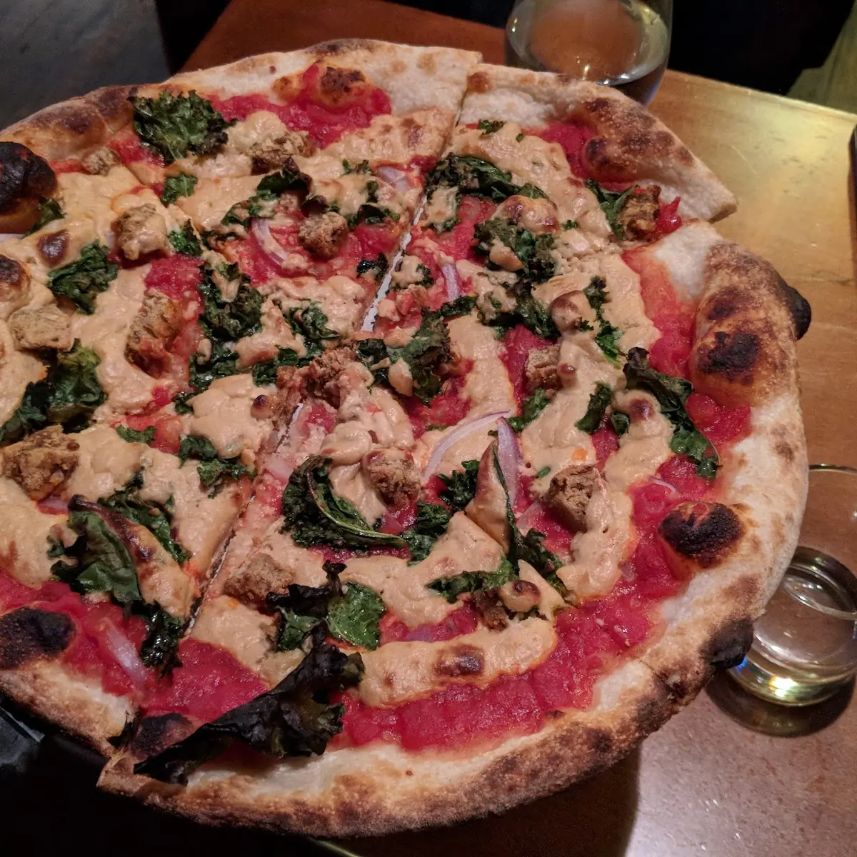 Vegan Sausage Pizza