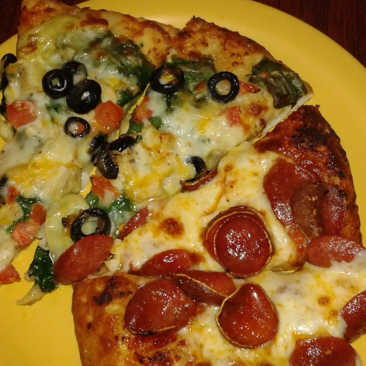 Pepperoni Pizza and Combination Pizza