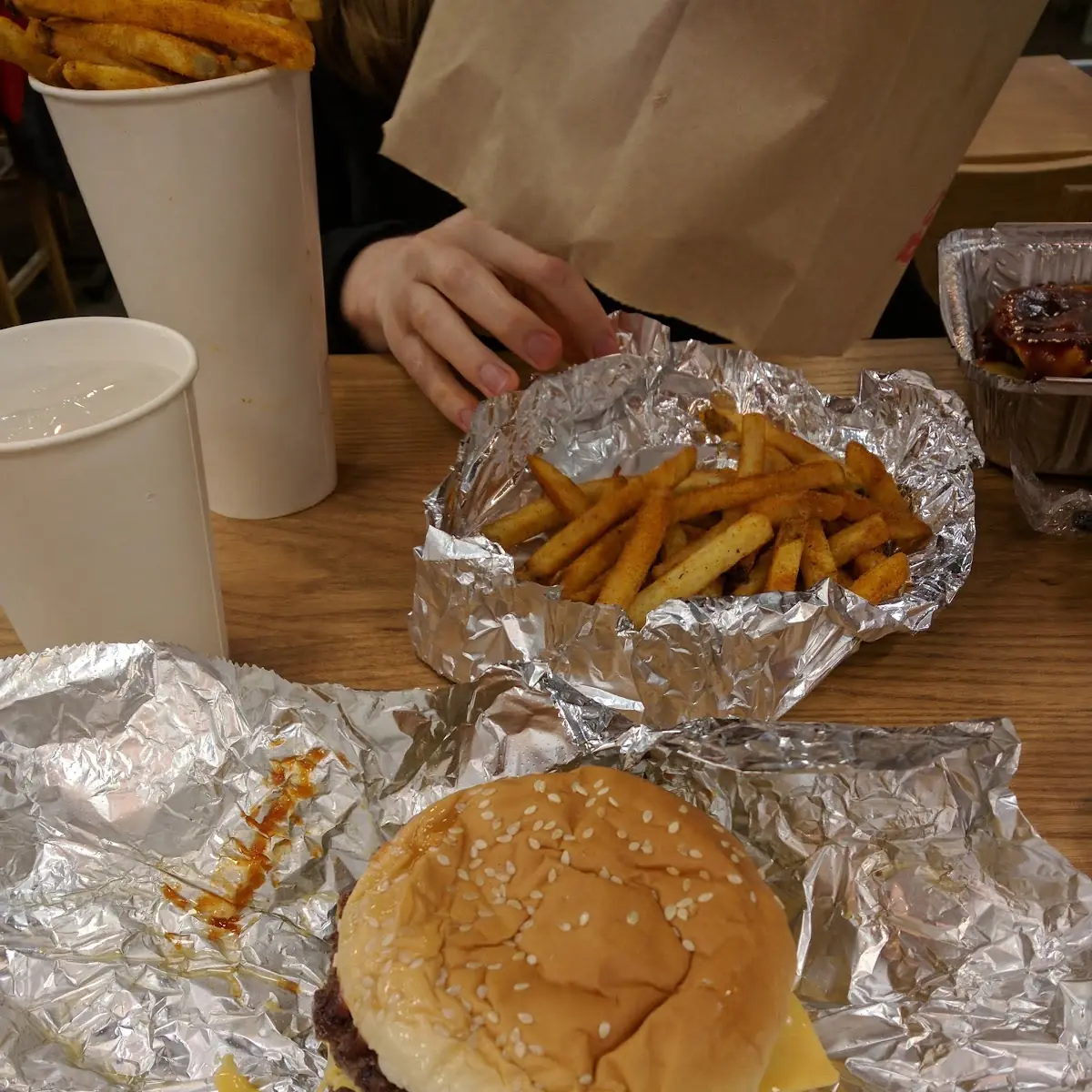 Bacon Cheeseburger Xtra Cheese Jalapenos and BBQ Sauce