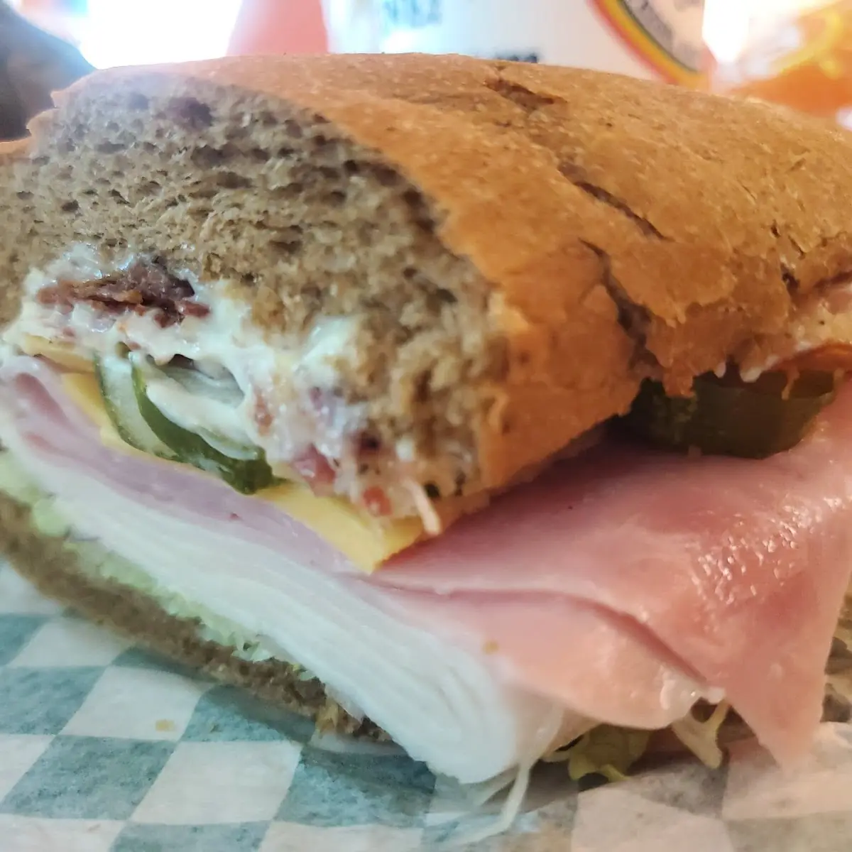 Turkey Ham and Cheese on Wheat