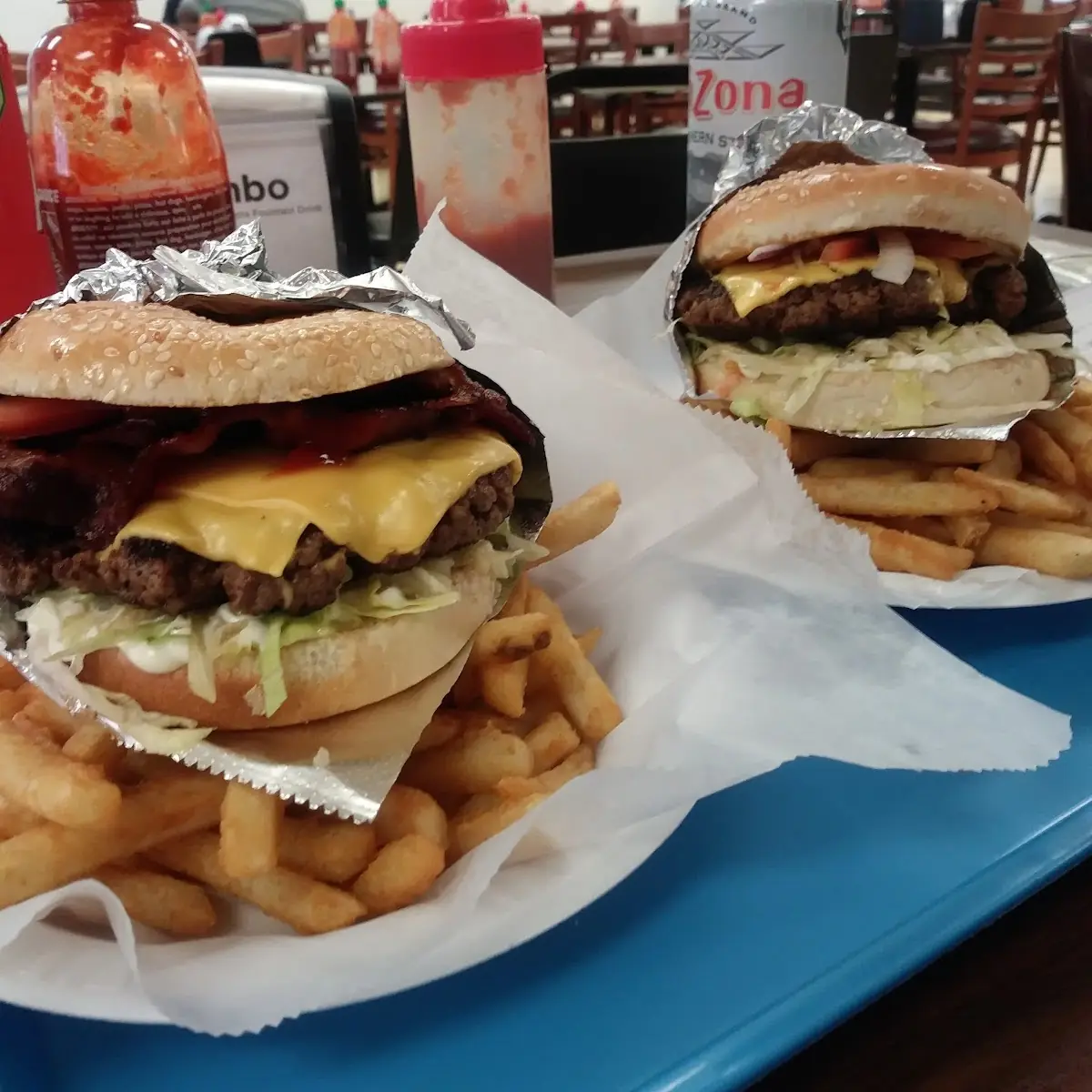 Bacon Cheeseburger with Fries