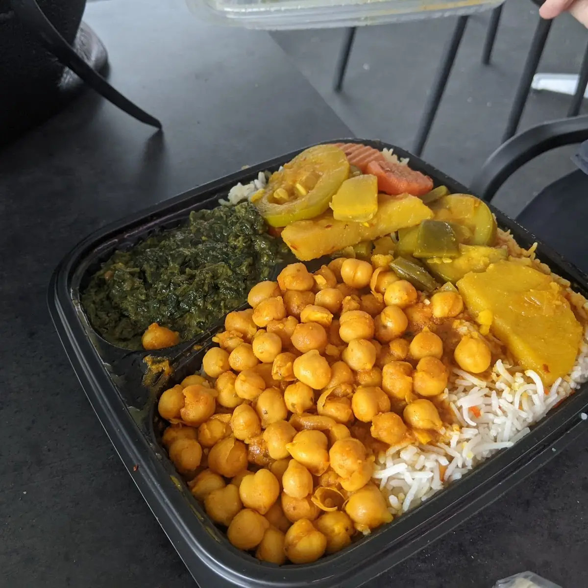 Saag Paneer and Chana Masala