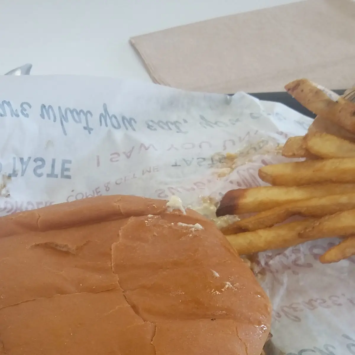 Green Chile Cheese Burger and Fries