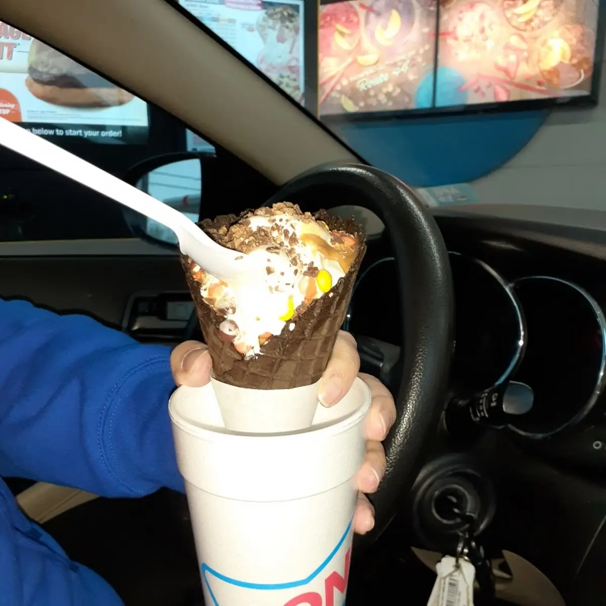 Reeses Overload Waffle Cone