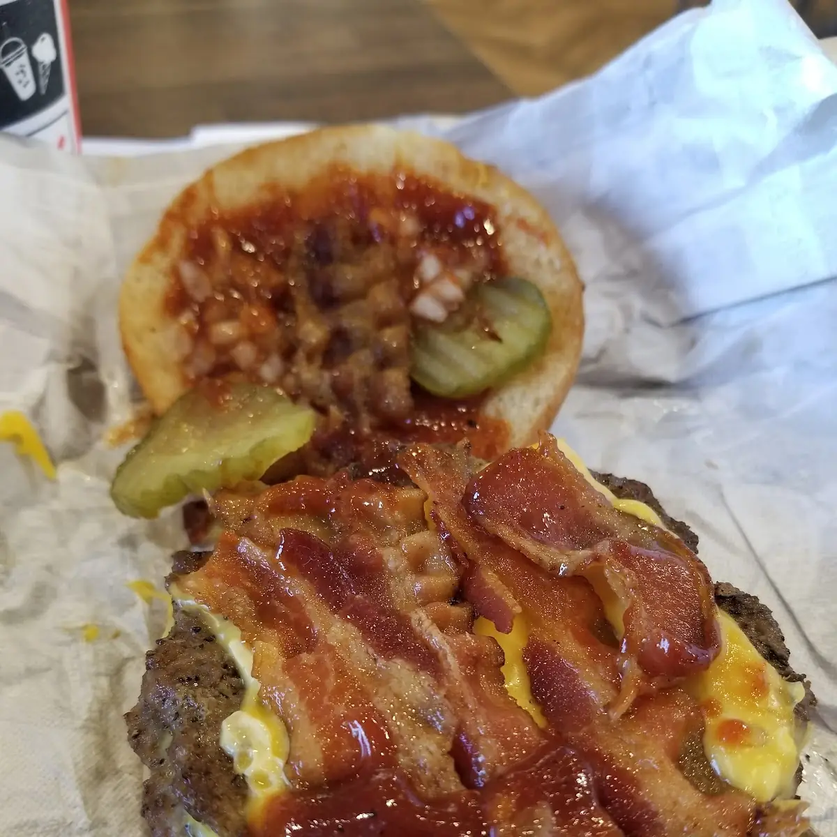 BBQ Bacon Double Cheeseburger