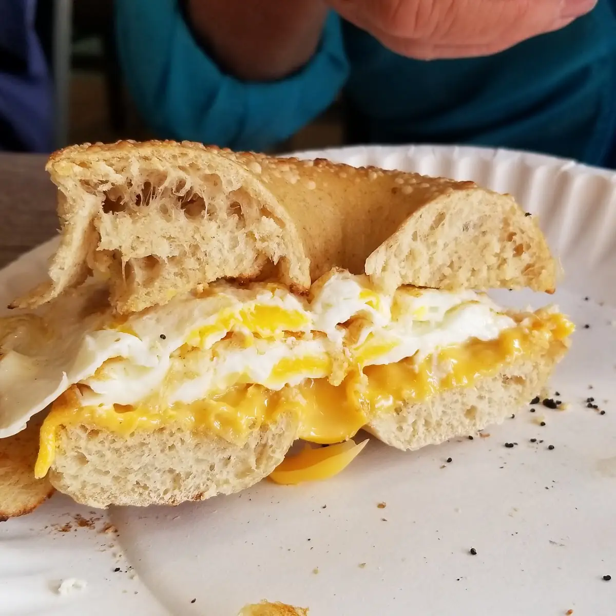 2 Egg Bagel Breakfast Sandwich with Cheese