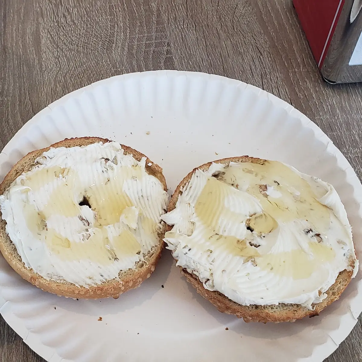 Bagel with Honey Walnut Cream Cheese