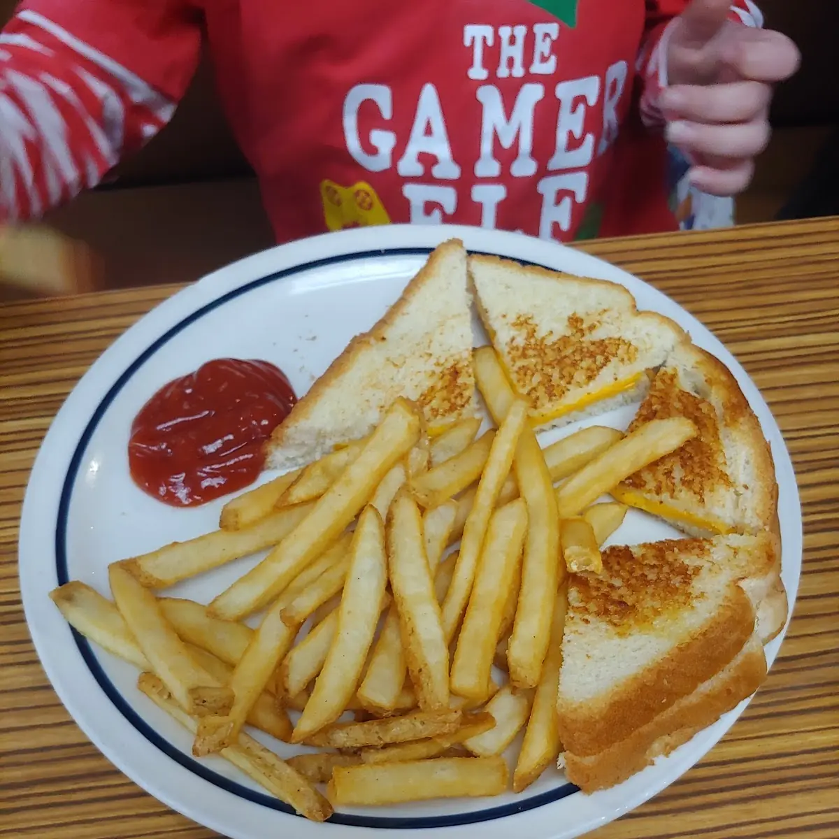 Kids Grilled Cheese and Fries