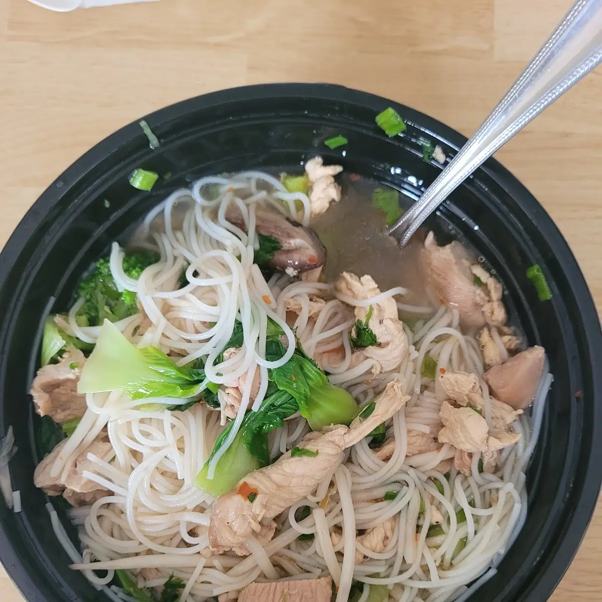 Chicken Noodle Rice Noodle Soup