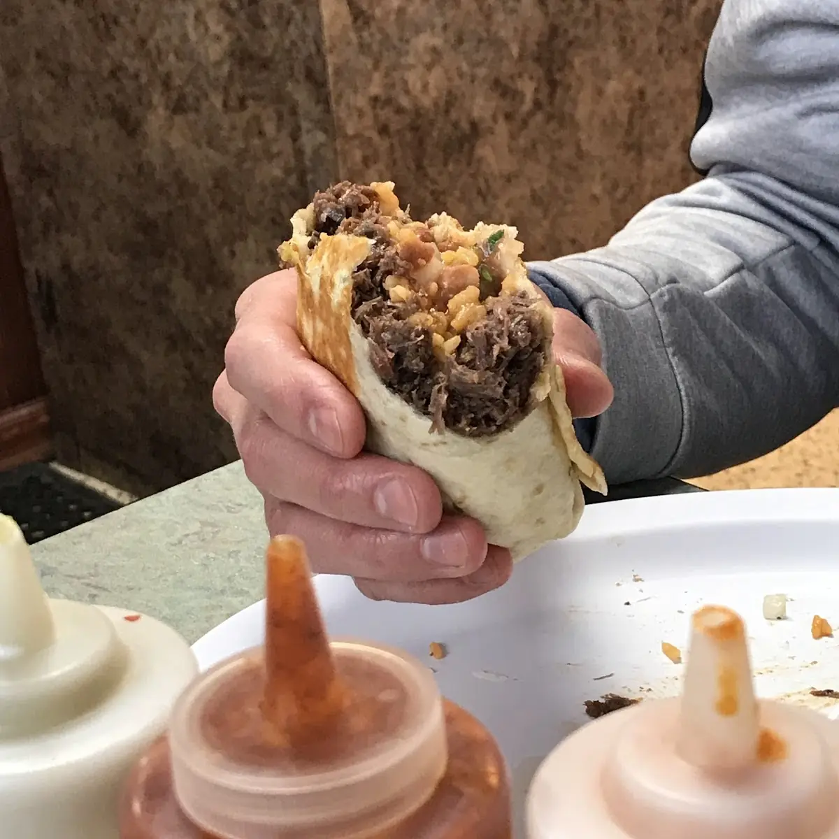 Shredded Beef Burrito