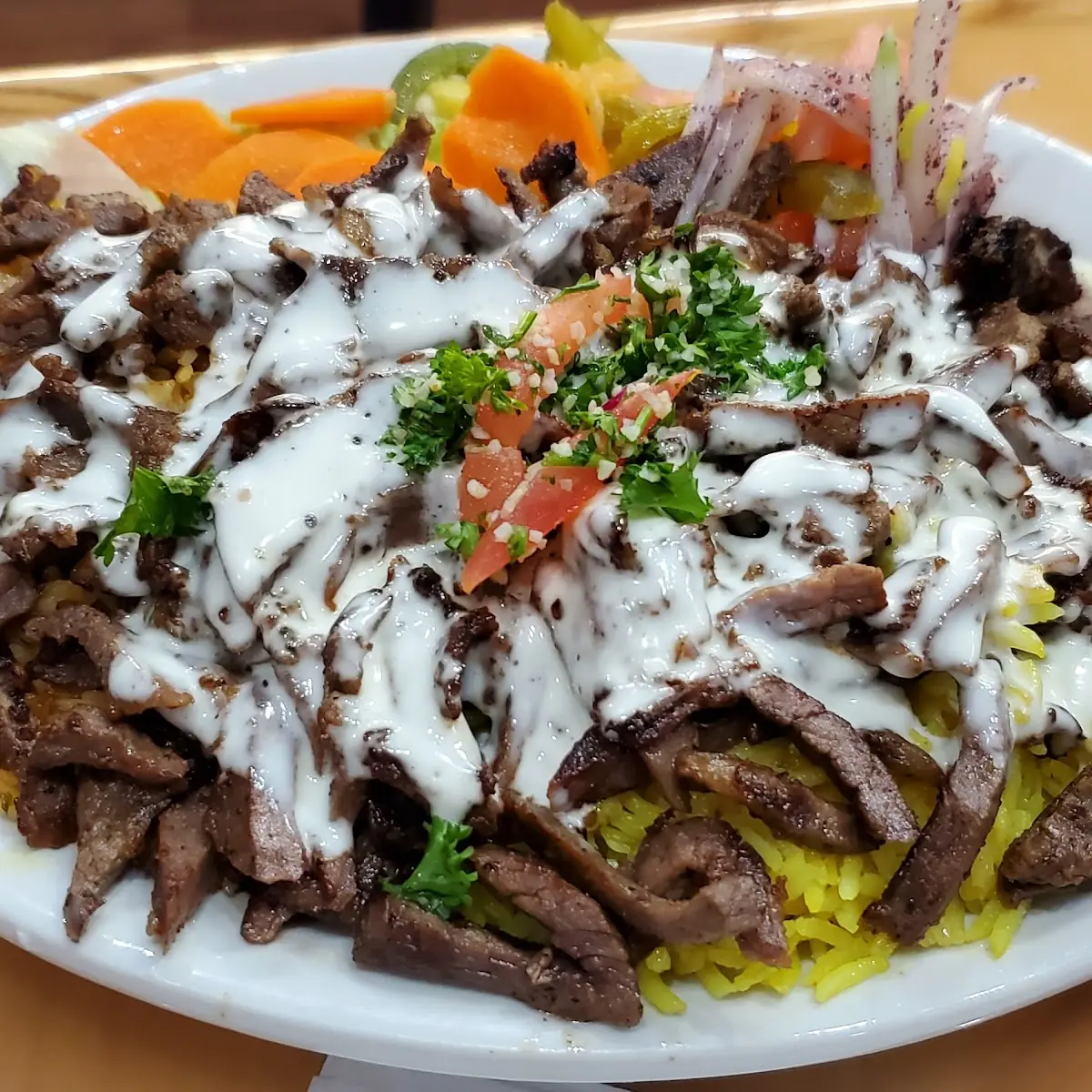 Gyro over Rice