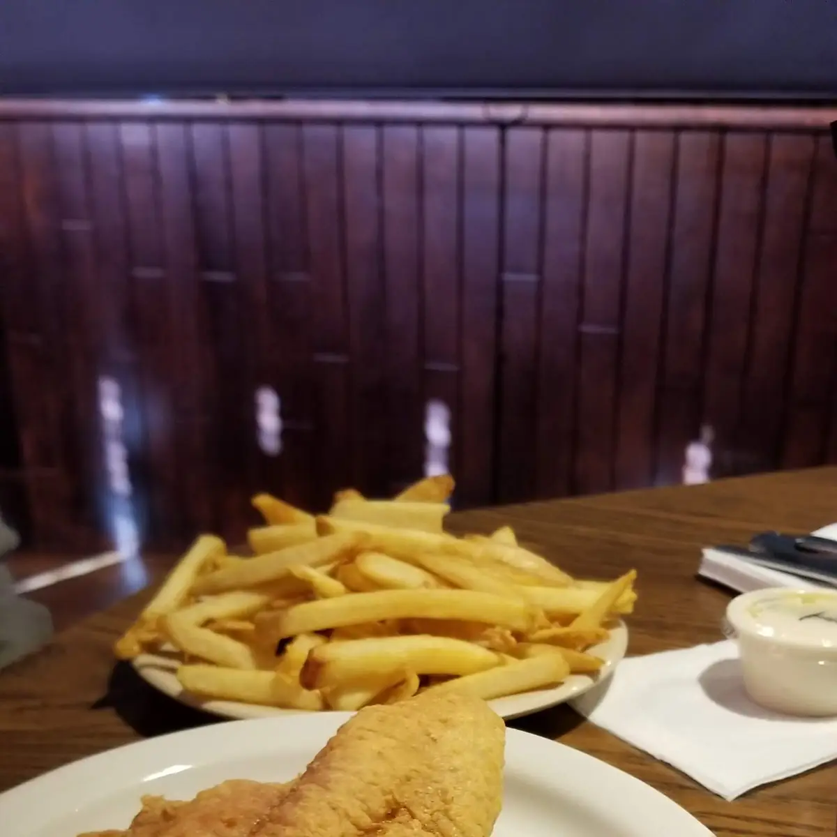 Fried Fish with Carrots and Fries