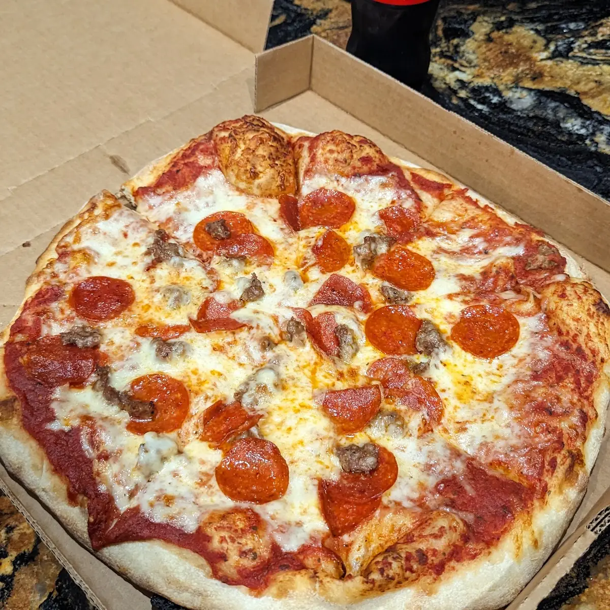 Pepperoni and Sausage Pizza